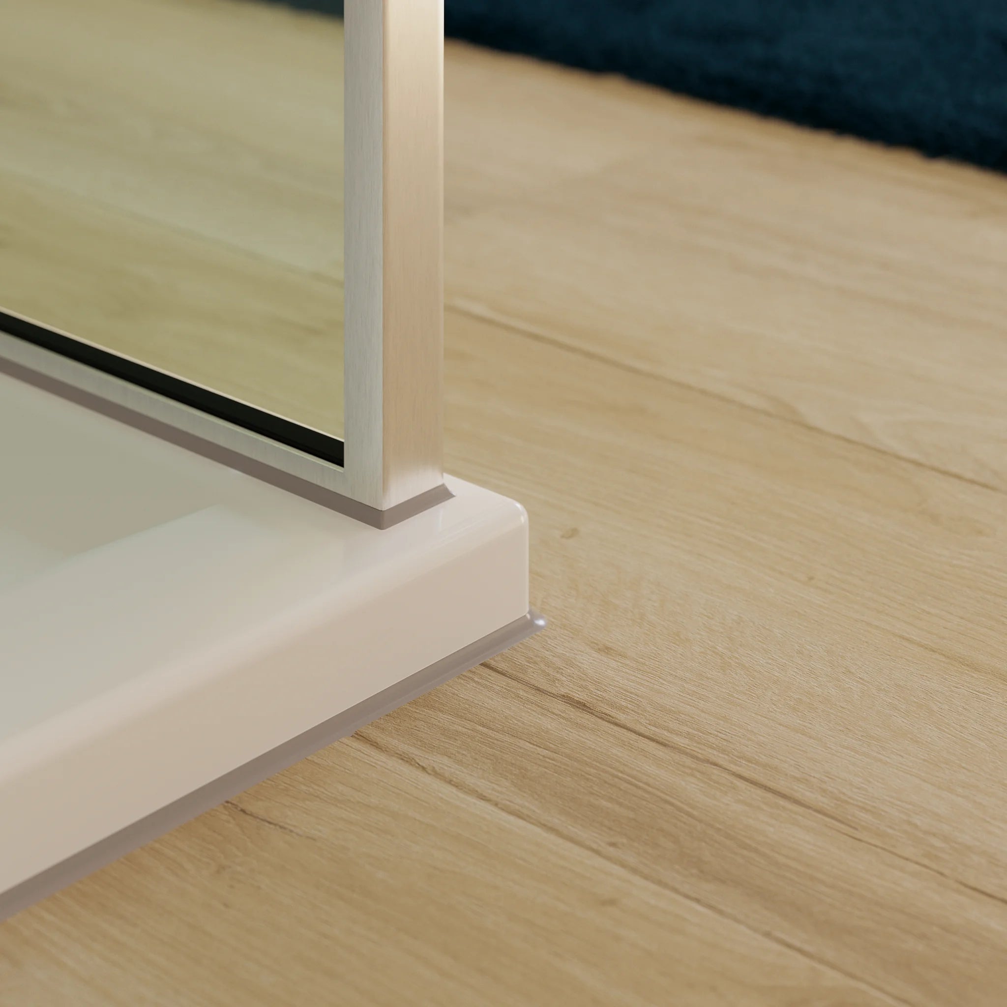 Detail der Dusche im Badezimmer mit Klebevinyl Eiche Soft Øyer