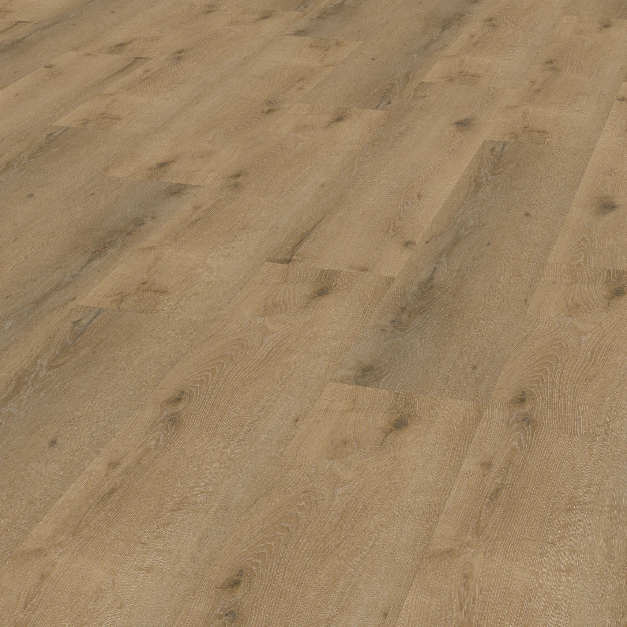 Perspektivansicht der Oberflaeche von Klebevinyl Eiche Rustikal Fåberg