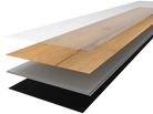 Aufbau der Planke von Klickvinyl Eiche Nordlia