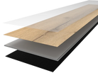 Aufbau der Planke von Klickvinyl Eiche Skåbu